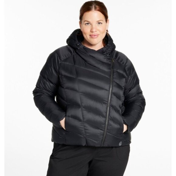 L.L. Bean Boundless Down Puffer Jacket Black Women's Plus Size 1X - Picture 1 of 9